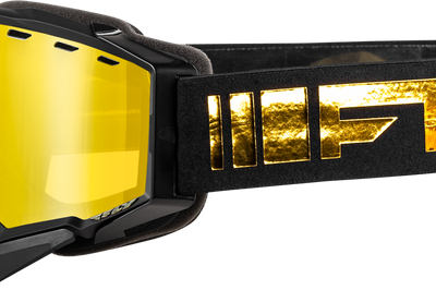 Fly Racing Zone Snow Goggle Pink/blk W/pink Mirror/rose Lens - Black/Gold - Apparel Collection
