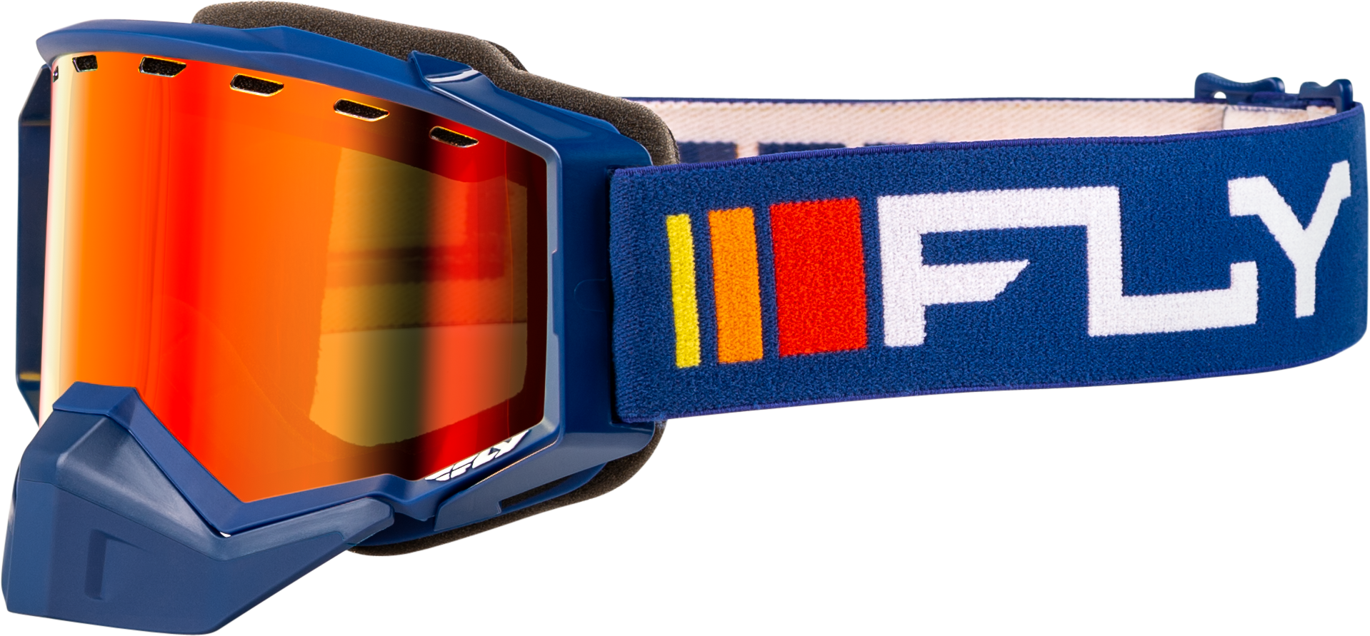 Fly Racing Zone Snow Goggle Pink/blk W/pink Mirror/rose Lens - Navy/White - Apparel Collection