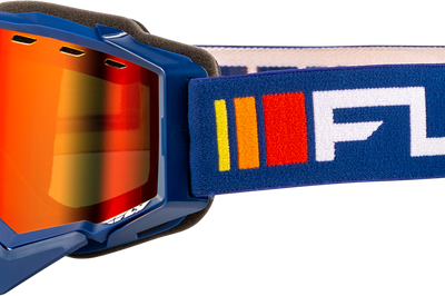 Fly Racing Zone Snow Goggle Pink/blk W/pink Mirror/rose Lens - Navy/White - Apparel Collection