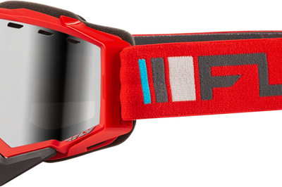 Fly Racing Zone Snow Goggle Pink/blk W/pink Mirror/rose Lens - Red/Charcoal - Apparel Collection