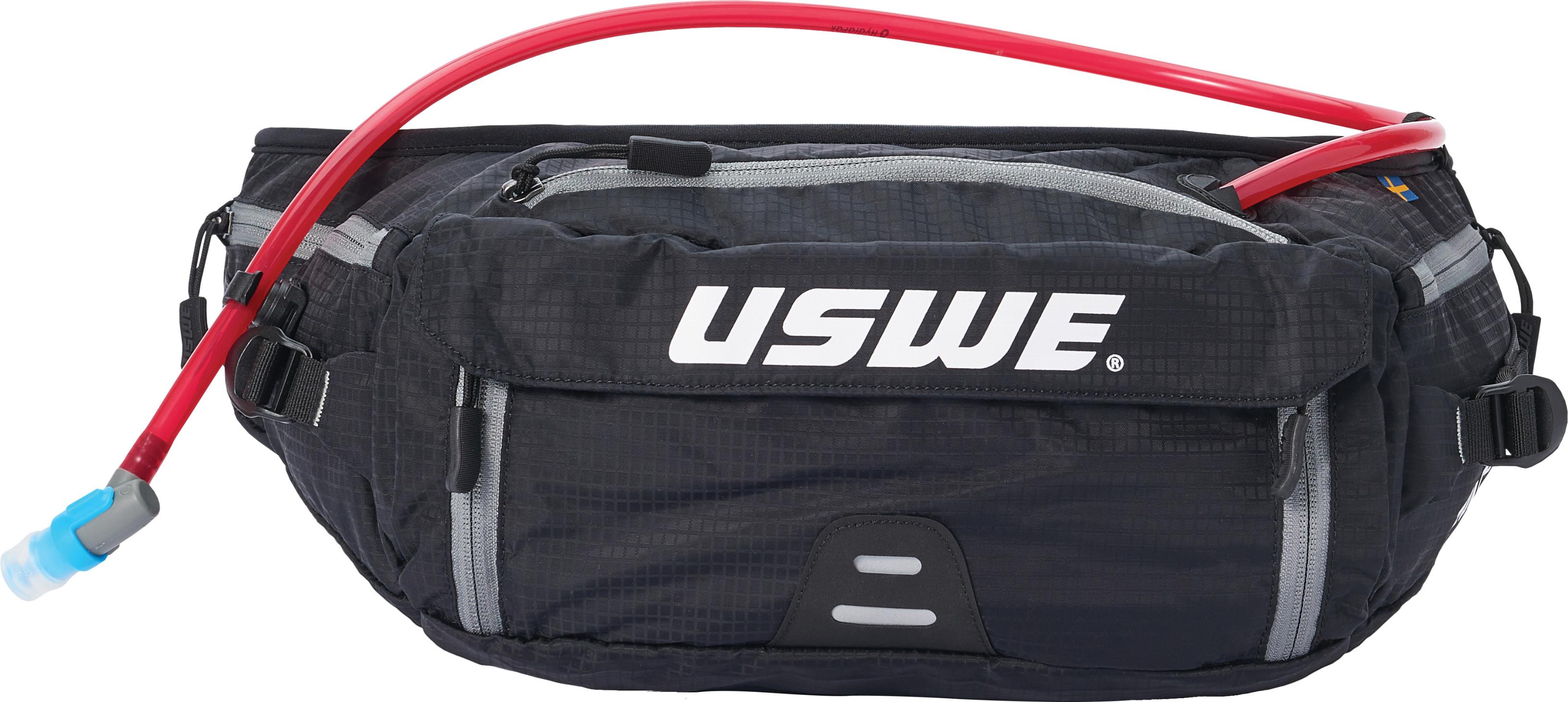 Uswe Zulo 6 Crazy Yellow 1.5l Vented Hip Pack Pnp Tube Carbon Black Apparel Collection