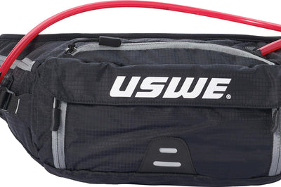 Uswe Zulo 6 Crazy Yellow 1.5l Vented Hip Pack Pnp Tube Carbon Black Apparel Collection